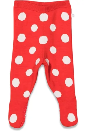 Stella McCartney Pantaloni in maglia pois