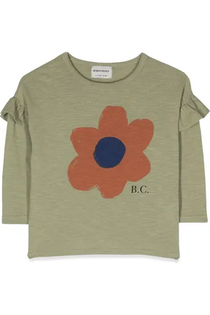 Bobo Choses Big flower ruffle t-shirt