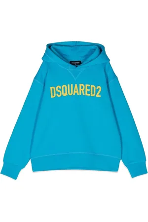 Dsquared2 Felpa cappuccio e logo eco