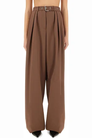 DRIES VAN NOTEN Pantalone "wide leg" con cintura