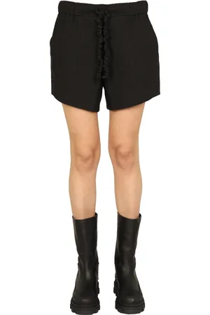 Ganni Shorts con elastico arricciato