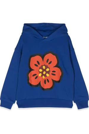 Kenzo Felpa con cappuccio flower