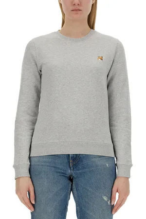 Maison Kitsuné Felpa con patch fox
