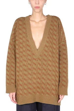 JEJIA Maglia jacquard con scollo a v