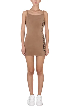 OFF-WHITE Abito fuzzy con logo