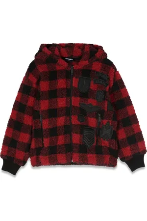 Dsquared2 Felpa con cappuccio quadri