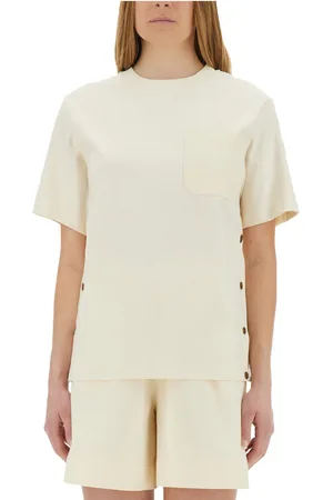 Moncler T-shirt con bottoni laterali