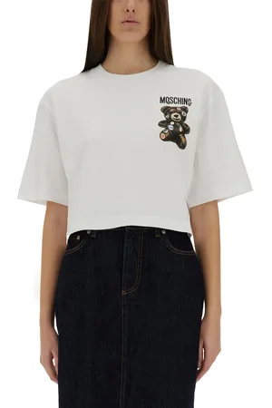 Moschino T-shirt cropped "teddy bear"