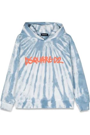 Dsquared2 Felpa con cappuccio logo slouch fit