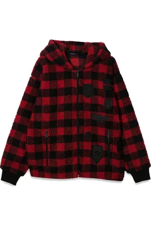 Dsquared2 Felpa con cappuccio quadri