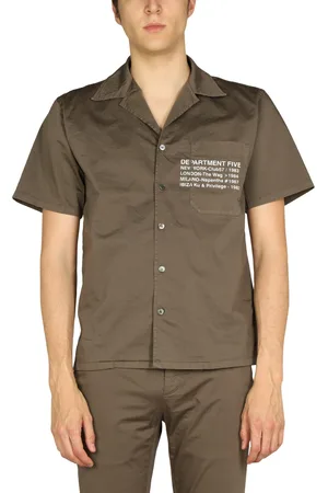 DEPARTMENT FIVE Camicia hawaiana con stampa logo
