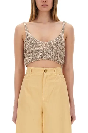 ALYSI Top in tricot con paillettes
