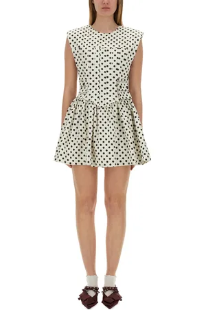 Ganni Abito mini con corsetto "polka-dot"