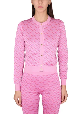 VERSACE Cardigan jacquard la greca