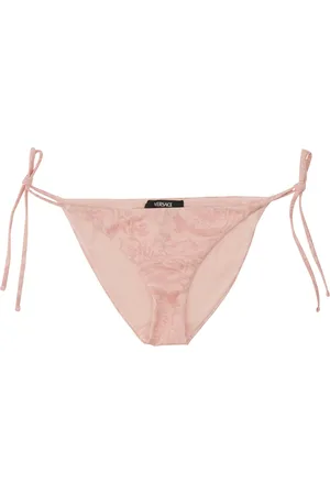 VERSACE Slip bikini con stampa barocco