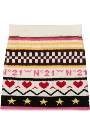 Nº21 Gonna in maglia allover jacquard