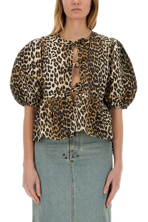 Ganni Blusa con motivo