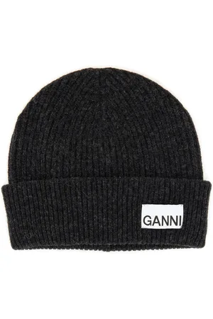 Ganni Cappello beanie con logo