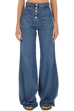 Etro Jeans con tasche foliage