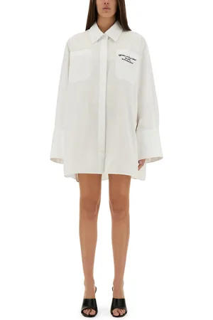 OFF-WHITE Camicia oversize in popeline