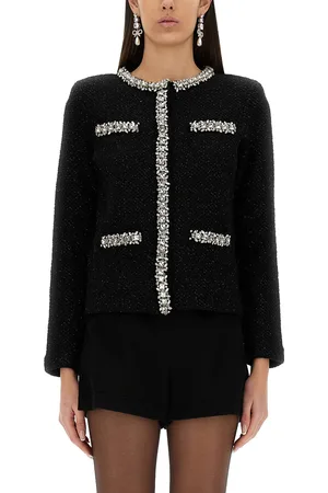 Self-Portrait Cardigan in maglia con paillettes