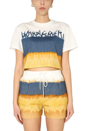 Alberta Ferretti T-shirt cropped con stampa
