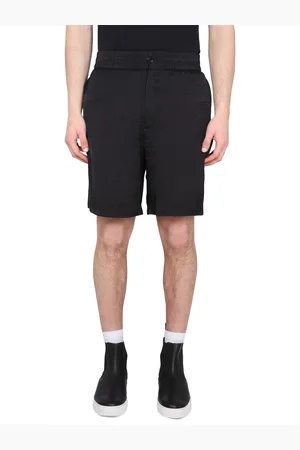 Moschino Shorts con logo in satin di viscosa