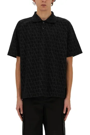 VALENTINO Polo con stampa toile iconographe
