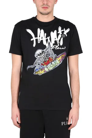 Philipp Plein T-shirt in jersey di cotone con stampa logo
