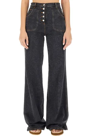 Etro Jeans con tasche foliage