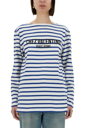 VALENTINO T-shirt manica lunga in cotone con stampa
