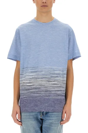 Missoni T-shirt in cotone e lino fiammato