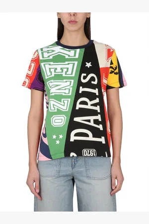 Kenzo T-shirt in jersey di cotone con stampa logo