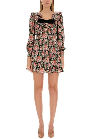 Alessandra Rich Abito mini con stampa fiori