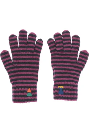 Bobo Choses Funny friens striped knitted gloves