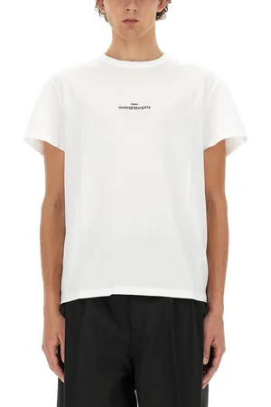 Maison Margiela T-shirt con logo distorto