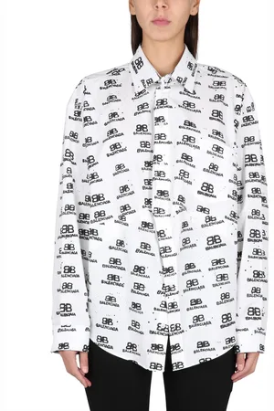 Balenciaga Camicia swing hand drawn bb icon