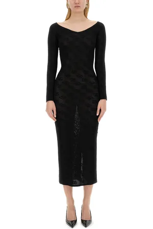 Dolce & Gabbana Abito tubino logo jacquard