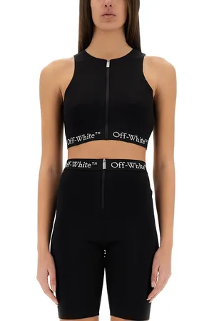 OFF-WHITE Top con banda logo