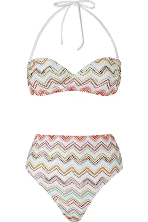 Missoni Bikini in nylon stretch zig zag lamé