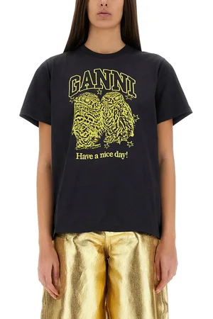 Ganni T-shirt "owls"
