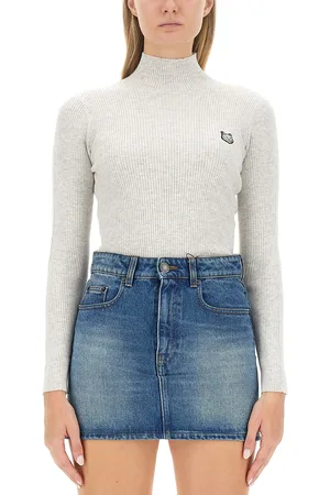 Maison Kitsuné Maglia con patch fox