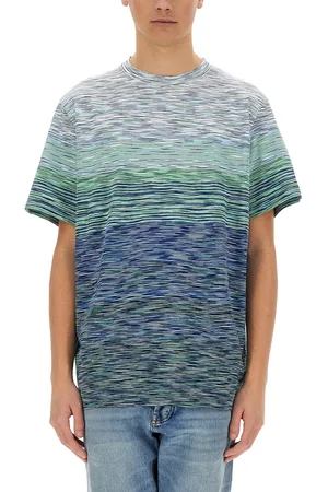 Missoni T-shirt in cotone fiammato degradè