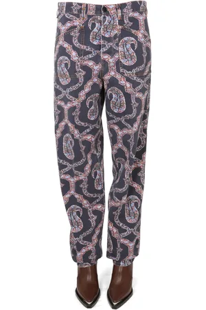 Etro Pantaloni in denim paisley