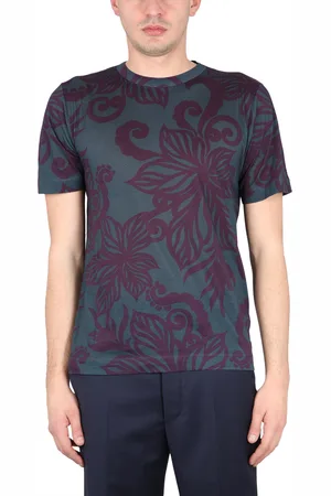 DRIES VAN NOTEN T-shirt in jersey di cotone con stampa floreale
