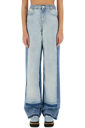 Stella McCartney Jeans a gamba dritta con pannelli a contrasto