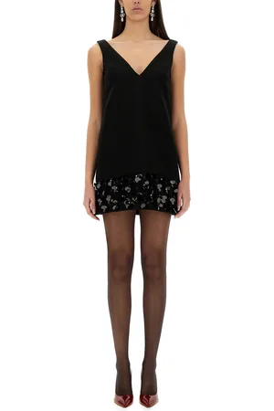 Self-Portrait Abito mini in crepe con paillettes 3d