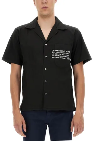 DEPARTMENT FIVE Camicia hawaiana con stampa logo