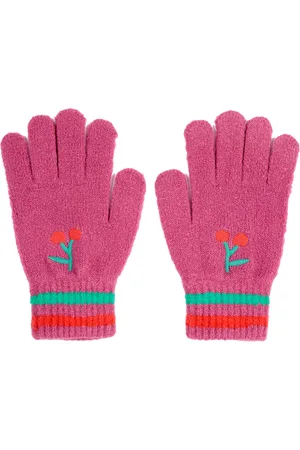 Bobo Choses Cherry knitted gloves