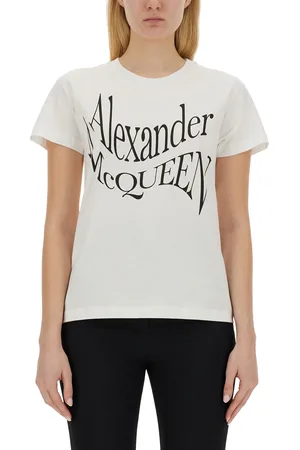 Alexander McQueen T-shirt con stampa logo